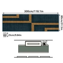 1 pieza Alfombra/Tapete de área geométrica minimalista moderna - Rayas abstractas azul y dorado, adecuada para pasillo, baño, cocina, entrada, dormitorio, sala de estar, suave y lavable, decoración del hogar - Multicolor - Ver 12