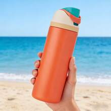 24oz/32oz Travel-Sized Water Bottle With Handle And Flip-Top Straw - Fits In Cup Holder, Leak-Proof And Insulated - Reusable, Made Of Stainless Steel - Cartoon Design - A Perfect Gift For Both Men And Women. - Multicolor - View 23