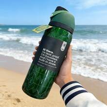 24oz/32oz Travel-Sized Water Bottle With Handle And Flip-Top Straw - Fits In Cup Holder, Leak-Proof And Insulated - Reusable, Made Of Stainless Steel - Cartoon Design - A Perfect Gift For Both Men And Women. - Multicolor - View 32