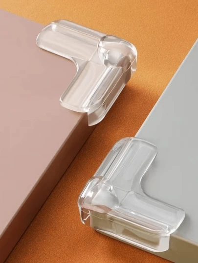 24/20/16/12/8/4pcs Upgraded Transparent Corner Guards - High Adhesive Gel, Suitable For Tables, Furniture And Glass Cabinets - PVC Free