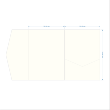 NIEWSPECIAL 25pcs Tri-Fold Pocket Wedding Invitation Envelopes, Engagement 15th Anniversary Birthday Baptism Minimalist Invitation Envelopes, 5*7 Inch Invitation Cards, DIY Invitation, Pocket Invitation, Customized Invitation - Sky Blue - View 9