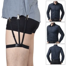 1pc/2pcs/4pcs Shirt Stays, Unisex Shirt Garters For Keeping Shirt Tucked In, Adjustable Shirt Holders - Multicolor - View 7