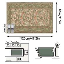 1pc Bohemian Floral & Bird Totem Countryside Style Rug/Carpet/Area Rug/Bath Mat/Door Mat/Runner, Soft Washable, Suitable For Bathroom, Kitchen, Entryway, Hallway, Bedside, Living Room, Bedroom And More - Multicolor - View 13