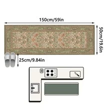 1pc Bohemian Floral & Bird Totem Countryside Style Rug/Carpet/Area Rug/Bath Mat/Door Mat/Runner, Soft Washable, Suitable For Bathroom, Kitchen, Entryway, Hallway, Bedside, Living Room, Bedroom And More - Multicolor - View 11