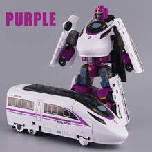 1 Pc Children's Transfiguration High Speed Rail Robot Toy Train Armor Warrior Boy Handmade Transfiguration Car Hero Toy - Multicolor - View 10