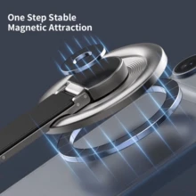 Giá đỡ điện thoại mini gấp gọn Winning Bid bằng hợp kim kẽm và silicon, sản phẩm mới năm 2027, giá đỡ điện thoại từ tính mạnh mẽ, xoay 360°, thiết kế vòng cơ học có thể gập lại, quà tặng ngày Valentine. - Nhiều màu - Xem 5