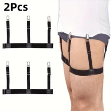 1pc/2pcs/4pcs Shirt Stays, Unisex Shirt Garters For Keeping Shirt Tucked In, Adjustable Shirt Holders - Multicolor - View 16