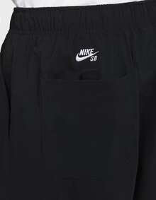 Nike SB 鬆緊速乾工裝中腰運動休閒褲 男女同款 - 黑色 - 查看 4