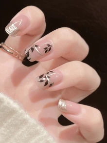 Cured Gel Nail Strips , Clear Base, 20 Pcs Gel Nail Wraps, Stickers, UV Light Required, Salon Quality, Long Lasting,ES20 Cross-Border Wholesale Drop Shipping Red Book Same Style Nail Stickers Nail Stickers For Fingertips Nail Supplies Nails - Multicolor - View 5