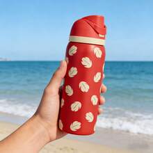 24oz/32oz Travel-Sized Water Bottle With Handle And Flip-Top Straw - Fits In Cup Holder, Leak-Proof And Insulated - Reusable, Made Of Stainless Steel - Cartoon Design - A Perfect Gift For Both Men And Women. - Multicolor - View 5