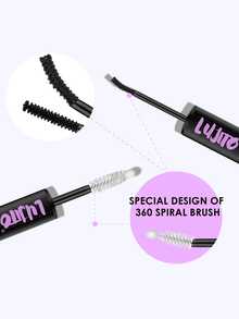 LUJITO 2In1 Eyelash Bond And Seal, Lash Remover, Applicator Tweezers, Spoolie Brushes, Waterproof Strong Hold Lash Extension Glue For Individual Cluster Lashes, DIY Eyelash Tools - Black - View 6