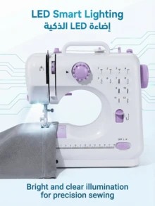 SOKANY Multifunctional Household Sewing Machine, Portable Electric Sewing Machine Professional Version, Convenient Mini Electric Overlock Sewing Machine For Travel Or Temporary Use, U-Shaped Groove Flexible Operation Display Panel Sewing Machine - EU C Type Plug(220-240V) - View 7