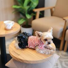 Pet Clothes, Dog Dress Outfit, Cat Mini Skirt - Red - View 8