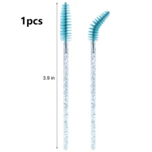 500支一次性睫毛膏刷头 睫毛刷 眉毛睫毛嫁接刷头 蓝色 - 淺藍色 - 查看 10