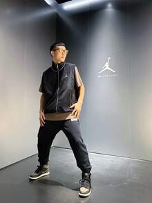 Nike Pantalones de chándal casuales de punto para hombre Jordan Essentials Statement, negro - Negro - Ver 8