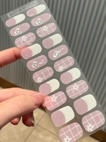 固化凝胶美甲贴，透明底胶，20片装，需使用UV灯固化，沙龙品质，持久耐用，ES20跨境批发代发货红皮书同款美甲贴纸，指尖美甲用品。 - 彩色 - 查看 6