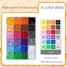 12000 piezas/Set Cuentas Perler compatibles de 2.6mm - 24 colores, 1000 piezas por color, kit de manualidades DIY para adultos, material de cuentas de fusión de alta calidad para hacer manualidades DIY - muchos - Ver 13