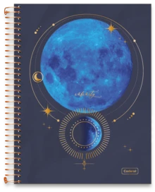 University Notebook Hardcover 1 Or 10 Subjects Infinity Planets Metallic - Đường xoắn ốc Đại học - Xem 11