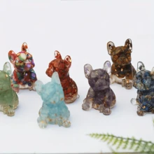 1pc Crystal French Bulldog Statue Decor - Resin Casting Crafted, Bulldog DIY Jewelry Decoration, Home, Yard, Aquarium Decor Stone, Garden Decor, Planter & Fish Tank Stone, Wishing Bottle Paint Stone, Christmas, Halloween, Pet Lover Exclusive, Best Holiday Gift - Crystal French Bulldog Statue Ornament - View 21