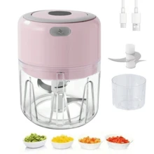 Molinillo eléctrico recargable por USB de 250ml - Potente, puede moler ajo, chile, jengibre y verduras! - Multicolor - Ver 15