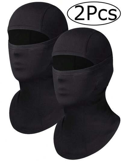 1pc/Set Unisex Solid Color Balaclava Ski Mask, Breathable Quick-Dry Sun Protection Headwear For Cycling, Hiking, Fishing, Outdoor Activities
