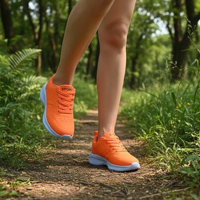 Zapatos Deportivos para Mujer – Zapatillas Ligeras e Impermeables con Cordones, Perfectas para Running, Gimnasio y Uso Diario