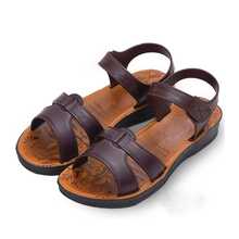 女士夏季凉鞋 - 休闲纯色，透气镂空设计，魔术贴搭扣，平底沙滩鞋，多功能平底凉鞋 | 舒适百搭 - 棕色3 - 查看 13