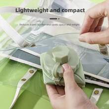 1pc Silicone Collapsible Water Bottle, Large Capacity Portable Sports Water Cup, Retractable Travel Mug - 粉色 - 查看 3