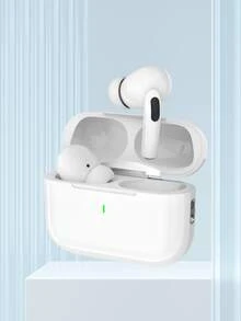 Auriculares inalámbricos, auriculares Bluetooth verdaderamente inalámbricos - compatibles con Apple y Android, con micrófono incorporado, resistentes al sudor, color blanco - Blanco - Ver 1