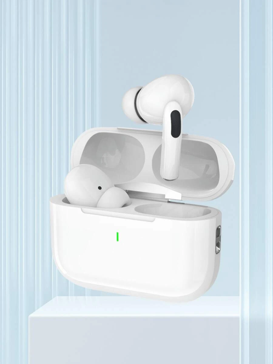Auriculares inalámbricos, auriculares Bluetooth verdaderamente inalámbricos - compatibles con Apple y Android, con micrófono incorporado, resistentes al sudor, color blanco - Blanco - Ver 1