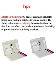 10.9英寸和12.9英寸平板电脑便携包，防震设计，多口袋，兼容iPad 11/10/10.9英寸、7/8/9/10.2英寸、Mini 7/6、Air 11(M2)、Pro 12.9英寸，符合人体工学的手柄，柔粉色设计，适合旅行、工作和学习。 - 彩色 - 查看 7