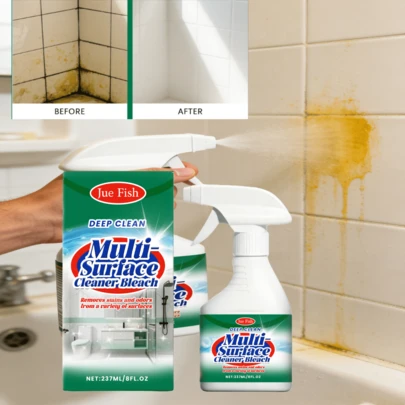  Jue Fish 多用途清洁剂，多用途去油污除臭清洁液，适用于厨房、浴室、卫生间、家居等场所。