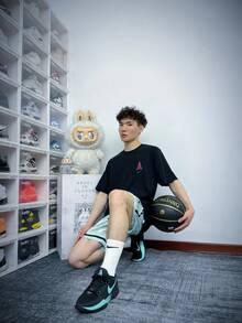 Nike Ja Morant Comfortable Soft Knit Fashionable Short Sleeve T-Shirt, Black - Black - View 7