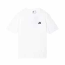 adidas originals 三葉草 B+F Trefoil Tee 美式復古標誌字母Logo印花寬鬆圓領短袖T卹 男款 白色 - 白色 - 查看 4