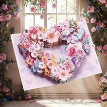 1pc 3D Pop-Up Floral & Butterfly Greeting Card, Suitable For Mother's Day, Birthday, Anniversary, Valentine's Day, Thanksgiving, Versatile Floral Theme Card For Any Recipient - A - View 8