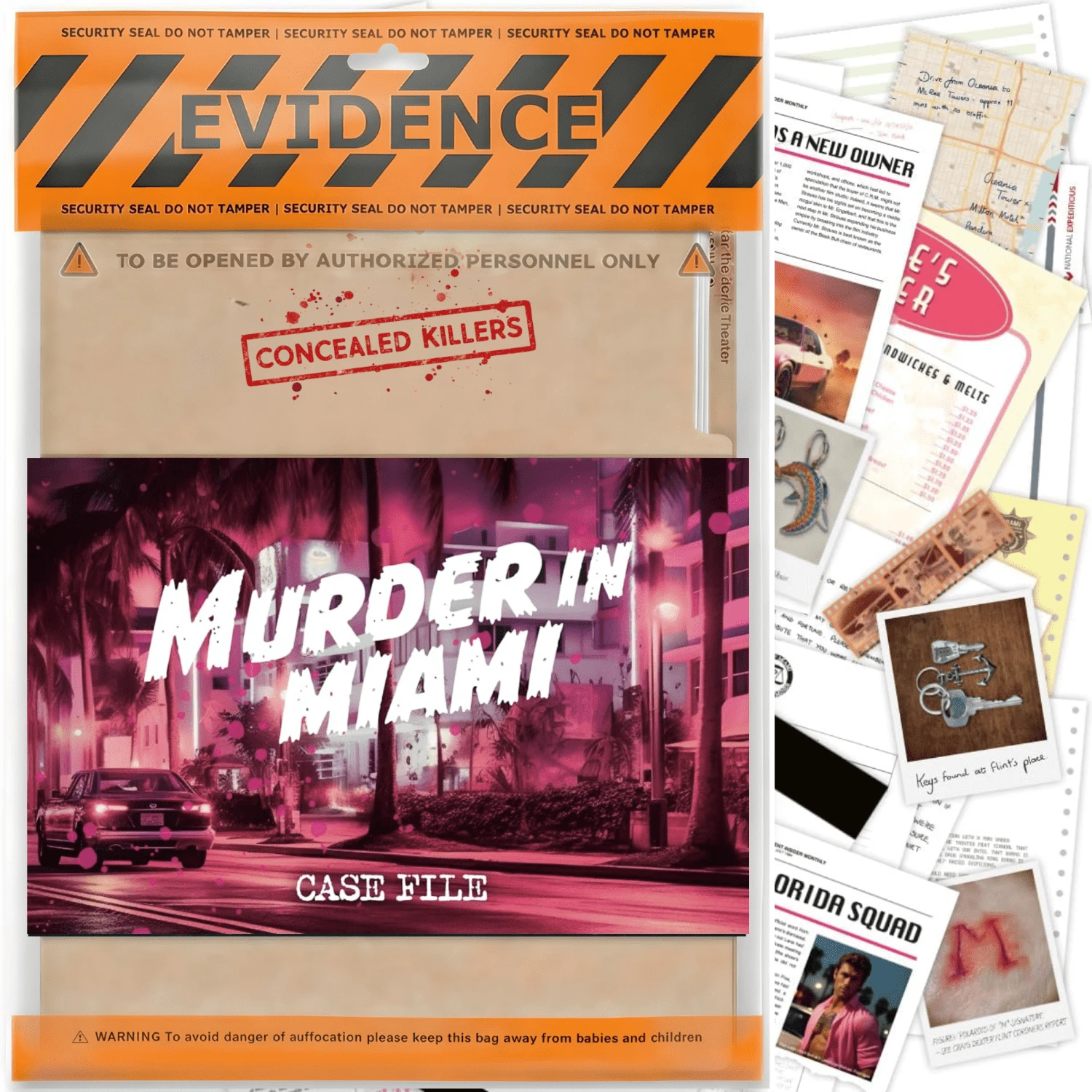 Mystery In Miami - Who Kill Craig Flint? Unsolved Cold Case Files Game - Detective Investigation With Real Clues And Evidence - Solve The Crime - Multicolor - View 1