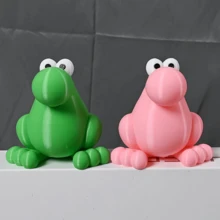 Froschstatue - Eine Kunststoff-Tischdekoration, geeignet für Büros und Zuhause. Kann drinnen und draußen verwendet werden. Keine Stromversorgung erforderlich. Tischdekoration, kreatives Geschenk. - Verschiedenfarbig - Übersicht 7