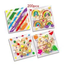 100/200/300 chiếc túi tự dính hình hoa, túi đựng kẹo, bông tuyết, bánh ngọt, quà tặng nhỏ cho tiệc tùng, ngày lễ. - Nhiều màu - Xem 10