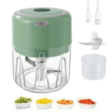 Molinillo eléctrico recargable por USB de 250ml - Potente, puede moler ajo, chile, jengibre y verduras! - Multicolor - Ver 16