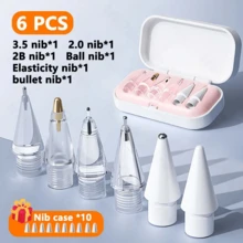 6-Pack 2B Soft Replacement Nibs, Compatible With Apple Pencil 1st/2nd/3rd Generation And Apple Pencil Pro, Suitable For IPad Pro Stylus Pen - Multicolor - View 11