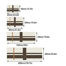 1pc Modern Minimalist Geometric Abstract Striped Rectangular Area Rug/Carpet/Bath Mat/Door Mat/Runner, Suitable For Bathroom, Kitchen, Entryway, Hallway, Bedside, Living Room, Bedroom, Soft And Washable For All Seasons - Multicolor - View 3