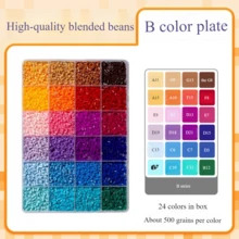 12000 piezas/Set Cuentas Perler compatibles de 2.6mm - 24 colores, 1000 piezas por color, kit de manualidades DIY para adultos, material de cuentas de fusión de alta calidad para hacer manualidades DIY - muchos - Ver 15