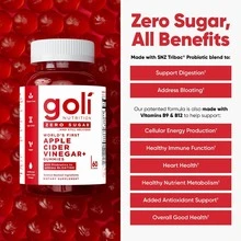 Goli® 3-In-1 Pre Post Probiotic Zero Sugar Trio – Ashwagandha L-Theanine + Vitamin D Gummies | Vegan Non-GMO - mặc định - Xem 3