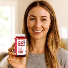 Goli® No Sugar Alcohols Zero Sugar Apple Cider Vinegar Gummy – Vitamin B12 Probiotics | 60 Count Vegan Keto Gluten-Free - Kẹo dẻo giấm táo không đường - Xem 7