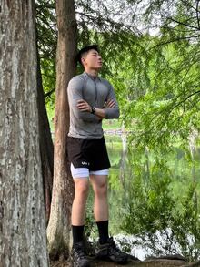 Nike Dri-Fit Pacer 纯色印花半拉链高领长袖插肩T恤，男款，灰色 - 灰色 - 查看 8