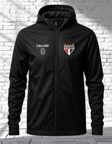 São Paulo Windbreaker Jacket, Waterproof, Jacket With Player's Name - ĐEN/CALLERI - Xem 3