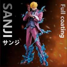 ONEPIECE Fully Painted Vinsmoke Sanji Statue Model, Collectible Figure, Anime Merchandise, Small Gift, Holiday Gift, Otaku - Multicolor - View 1
