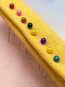 100pcs Colorful Faux Pearl Round Head Pins, Boxed For Convenient Storage, 1.5 Inch Long, Straight And Sharp Needle Body, Easy To Handle And High Visibility, Widely Used For Garment Sewing, Quilting, Patchwork, Fabric DIY Crafts, Essential Basic Fixing Supplies For Sewing And Quilting - Pearl Needles, 100 Pieces Per Box - View 9