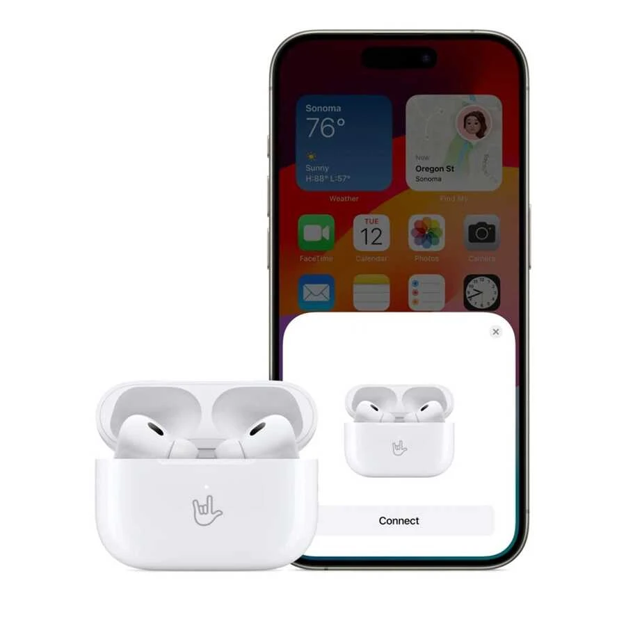 AirPro 2 Bluetooth 5.4 Wireless Headphones With Intelligent Noise Cancelling Technology, Rich Stereo Sound Performance, ENC Noise Reduction Mic For Clear Calls, USB-C Charging Case, Extended 48 Hour Playtime, IP7 Waterproof In-Ear Earbuds For Sports, Travel, Gaming, Streaming & Mobile Devices - 白色 - 查看 1