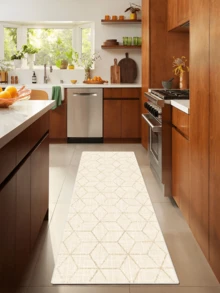 1pc Vintage Geometric Abstract Diamond Pattern Area Rug/Carpet/Bath Mat/Door Mat/Runner, Soft Washable Rug For Hallway, Bathroom, Kitchen, Bedroom, Living Room, Versatile Home Decor - Multicolor - View 6